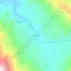 Mapa topográfico Valle Hermoso, altitud, relieve