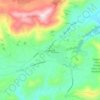 Mapa topográfico Λυγουριό, altitud, relieve
