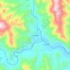 Mapa topográfico Chari-Chari, altitud, relieve