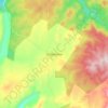 Mapa topográfico Chiquilistlan, altitud, relieve