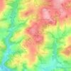 Mapa topográfico Poulloù Bren, altitud, relieve