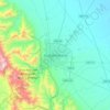 Mapa topográfico Ciudad Victoria, altitud, relieve