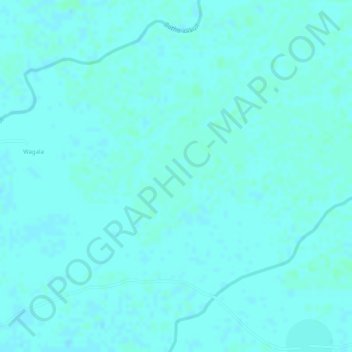 Mapa topográfico Batha, altitud, relieve