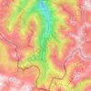 Mapa topográfico Urdos, altitud, relieve