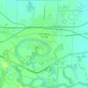 Mapa topográfico Portage la Prairie, altitud, relieve