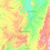Mapa topográfico Montes Claros, altitud, relieve