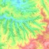 Mapa topográfico Vega de Pas, altitud, relieve