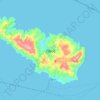Mapa topográfico Τήνος, altitud, relieve