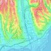 Mapa topográfico Saint-Laurent-du-Var, altitud, relieve