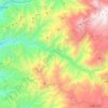 Mapa topográfico Antioquía, altitud, relieve