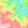 Mapa topográfico Ataquero, altitud, relieve