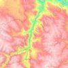 Mapa topográfico Vilca, altitud, relieve