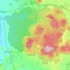 Mapa topográfico Área de Protección de Flora y Fauna La Primavera, altitud, relieve