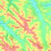 Mapa topográfico Latrape, altitud, relieve