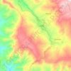 Mapa topográfico Quinjalca, altitud, relieve