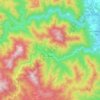 Mapa topográfico Osor, altitud, relieve