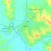 Mapa topográfico Melo, altitud, relieve