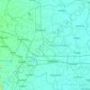 Mapa topográfico Provincia de Nakhon Pathom, altitud, relieve