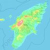 Mapa topográfico Ρόδος, altitud, relieve