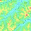 Mapa topográfico Campo Limpo, altitud, relieve