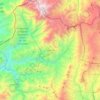 Mapa topográfico Mistrató, altitud, relieve