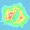 Mapa topográfico Νίσυρος, altitud, relieve