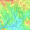 Mapa topográfico Sils, altitud, relieve