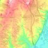 Mapa topográfico Seseña, altitud, relieve