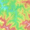 Mapa topográfico Goizueta, altitud, relieve