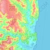Mapa topográfico Biddeputzi/Villaputzu, altitud, relieve
