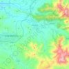 Mapa topográfico Limache, altitud, relieve