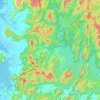 Mapa topográfico อุทยานแห่งชาติเขาสก, altitud, relieve