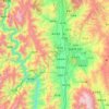 Mapa topográfico 西昌市 ꀒꎂꏃ, altitud, relieve
