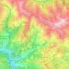 Mapa topográfico Péone, altitud, relieve