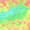 Mapa topográfico Albi, altitud, relieve