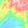 Mapa topográfico Sibundoy, altitud, relieve