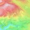 Mapa topográfico Font-Romeu-Odeillo-Via, altitud, relieve