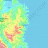 Mapa topográfico Gigmoto, altitud, relieve