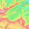 Mapa topográfico Valle de Mena, altitud, relieve