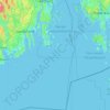 Mapa topográfico Færder, altitud, relieve