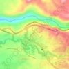 Mapa topográfico Los Nogales, altitud, relieve