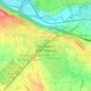 Mapa topográfico Zizur Mayor, altitud, relieve