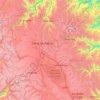 Mapa topográfico Pasco, altitud, relieve