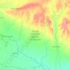 Mapa topográfico Parque Nacional Aguaro-Guariquito, altitud, relieve