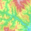 Mapa topográfico Trabadelo, altitud, relieve