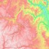 Mapa topográfico Angaraes, altitud, relieve