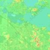 Mapa topográfico Leesburg, altitud, relieve