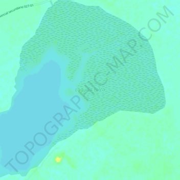 Mapa topográfico Laguna Yalca, altitud, relieve