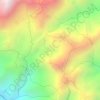 Mapa topográfico Cañada Honda, altitud, relieve