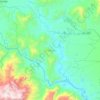 Mapa topográfico Tuxcacuesco, altitud, relieve